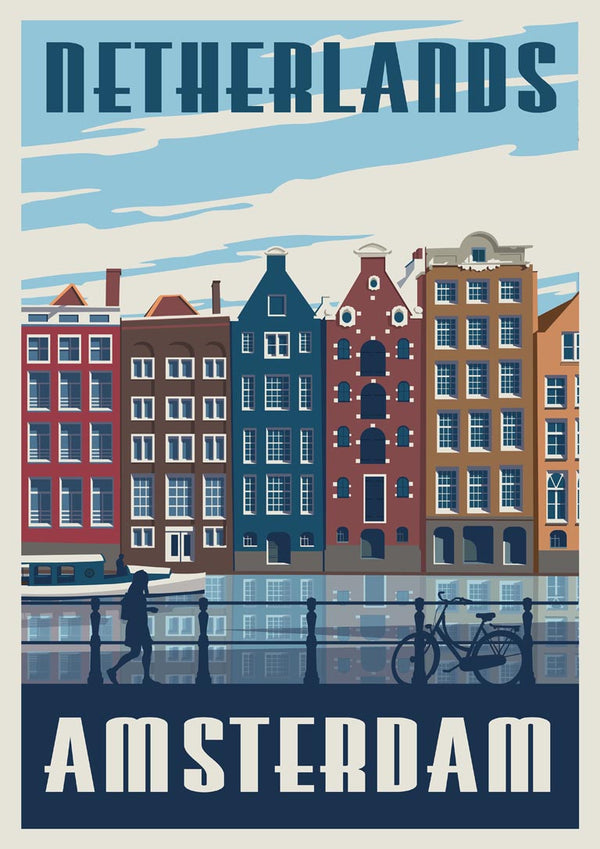 Amsterdam Travel Print