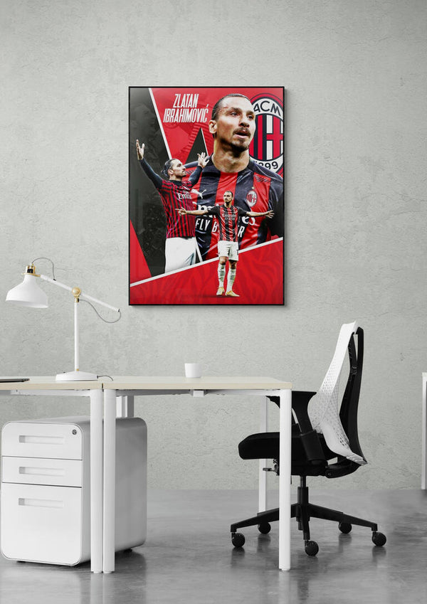 Zlatan Ibrahimović Football Poster