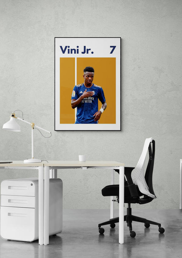 Vini Jr. Real Madrid Football Poster