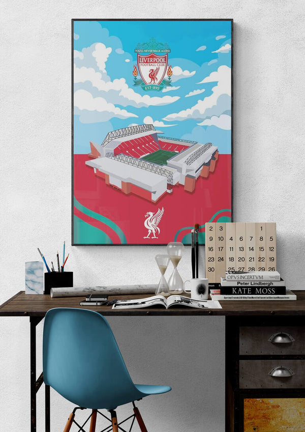 Anfield Liverpool Stadion Fußball Poster
